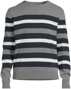 House miesten raidallinen neulepusero 195H032605 - Grey-black-white stripe - 2