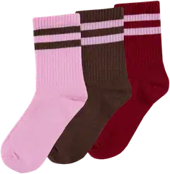 House lasten tennissukat 234H362631 3-pack - Pink/wine - 1