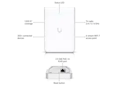 Ubiquiti seinään asennettava WiFi 7 -tukiasema 6 GHz -tuella U7-PRO-WALL - 10