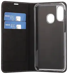 Wave Book Case, Samsung Galaxy A40, Ruusukulta - 4