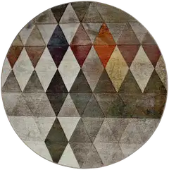 ihankotona matto Jewell Ø200 cm monivärinen - 1