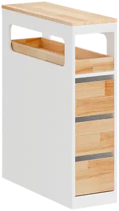 SoBuy kylpyhuonekaappi valkoinen BZR54-IV-WN - 3