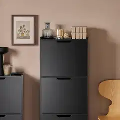 SoBuy kenkäkaappi tummanharmaa FSR151-H-SCH - 6