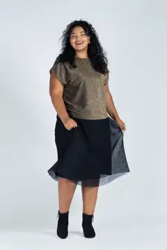 House naisten juhlatoppi 213HP40551, D-mitoitus - Bronze - 5