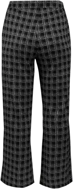 House naisten buklee-kankaiset housut 222HP40267, D-mitoitus - Black&grey - 3