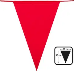 Ilmapallokeskus viirinauha punainen 30x20cm 10m - 2