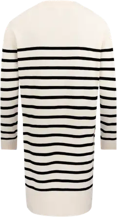 House naisten neulemekko raita 218H342507 - whitecap grey&black - 2