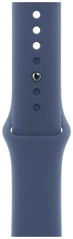 Apple Watch Series 10 GPS + Cellular 46mm hopeinen alumiinikotelo, Denim Sport ranneke - M/L - MWY13QN/A - 3