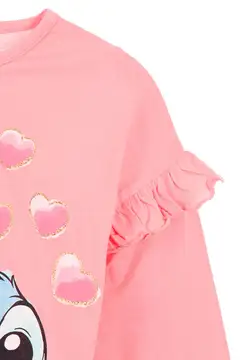 Lasten Lilo & Stitch paita, laadukas kangas - pink - 3