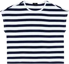 House naisten trikoopusero 213H172232 - white blue stripe - 1