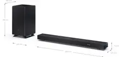 Sharp soundbar ja langaton subwoofer HT-SBW53121(BK) musta - 2