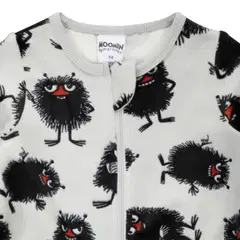 Muumi vauvojen veluuripyjama Pirteä 592633 - vaaleanharmaa - 2