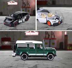 Majorette Deluxe-sarja 1:64, metallivaletut pikkuautot, 7,5 cm, useita erilaisia, myydään yksittäin - 6