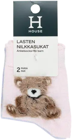 House lasten nilkkasukat 234H362644 2-pack - Pink - 2