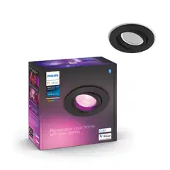 Philips Hue upotettava Centura -kohdevalaisin 4.2W 2000-6500K 400LM regular musta - 3