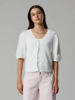 LMTD lasten neuletakki - White Alyssum - 2