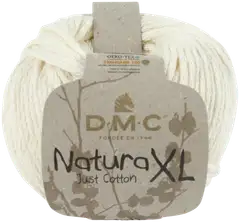 DMC Natura XL puuvillalanka 100g valkoinen - 1