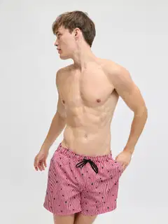 JJ REBEL miesten uimashortsit Jrebhawaii - True Red - 5
