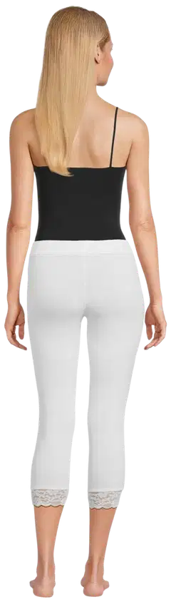 House naisten 7/8-leggingsit lace 222H26NS02 - Bright white - 3