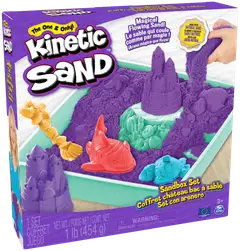 Kinetic Sand hiekkalaatikkosetti violetti - 1