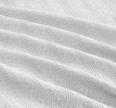 Home & Main päiväpeitto WaffleJacq 260x260 cm valkoinen - 2