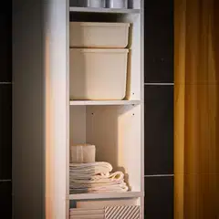 SoBuy kylpyhuonekaappi valkoinen BZR158-W - 5