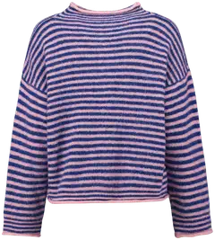 Hailys naisten neuletakki Ge44raldine - silky rose/electric blue - 3