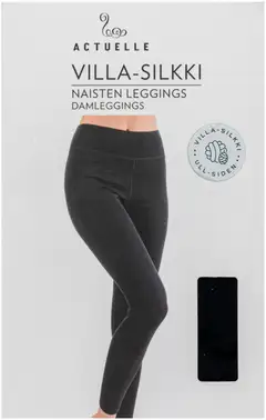 Actuelle villasilkki leggingsit - BLACK - 3