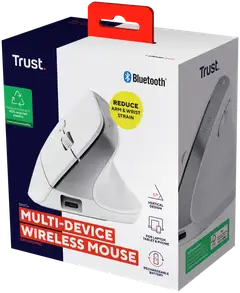Trust Bayo+ ergonominen langaton hiiri valkoinen - 6