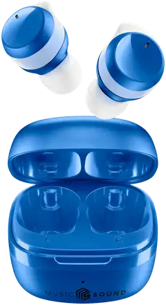MusicSound Bluetooth nappikuulokkeet Flow sininen - 1