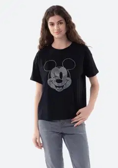 Disney naisten t-paita Mikki Hiiri I277467 - BLACK 1 - 4