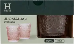 House juomalasi Diana 30 cl 2-pack roosa - 3
