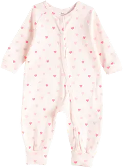 TEX BABY vauvojen pyjama Sydän I274051 - pink light - 1