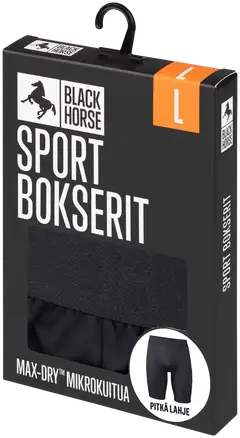 Black Horse miesten pitkälahje sport bokseri I180 - BLACK - 2
