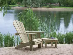 Adirondack rahi 50x54cm, kestopuu vihreä - 2