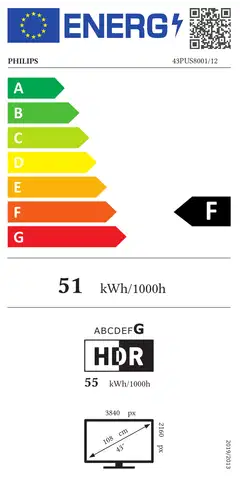 Philips 43" PUS8001 4K LED Ambilight Smart TV - 7