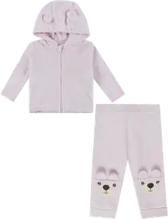 Ciraf vauvojen veluuritakki ja collegehousut Nalle 250B260104 - Plae Lilac - 1