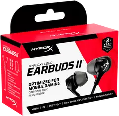 HyperX nappikuulokkeet Cloud earbuds II musta - 7