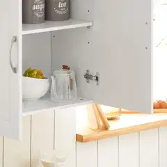 SoBuy seinäkaappi valkoinen FRG231-W - 5