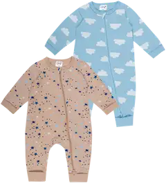 Ciraf vauvojen pyjama Tähti & Pilvi 2-pack - blue stars - 1