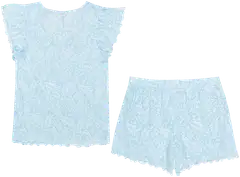 TEX naisten shortsipyjama I982698 - BLUE 3 - 2
