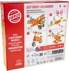 Heros rakennussarja Constructor Lentokone 90 osaa - 8