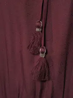 Margaux Riviera naisten lyhyt frillahelmainen mekko SOK-001B - WINE - 6
