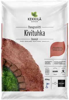 Kekkilä Kivituhka punagraniitti 20 kg, lava 56 säkkiä - 2