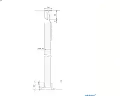 Helaform Liukuovikiskosetti kalusteovelle 365/1800 mm max 45 kg ovelle - 3