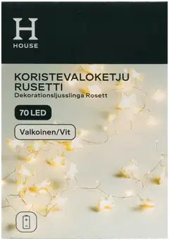 House koristevaloketju Rusetti 70 LED valkoinen - 1
