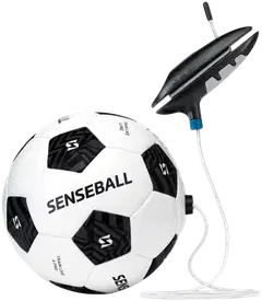 SenseBall Classic 3 (All Level) jalkapallo, narupallo, koko 3, musta ja valkoinen - 1