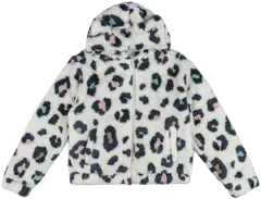 House lasten hupullinen fleecetakki 23TH292536 - White aop - 1