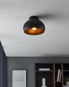 EGLO Kattovalaisin Mogano 2 40W 28x17,5cm musta - 6