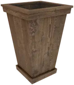 Miljöörakennus kartioruukku 40x40x60cm tummanharmaa - 1